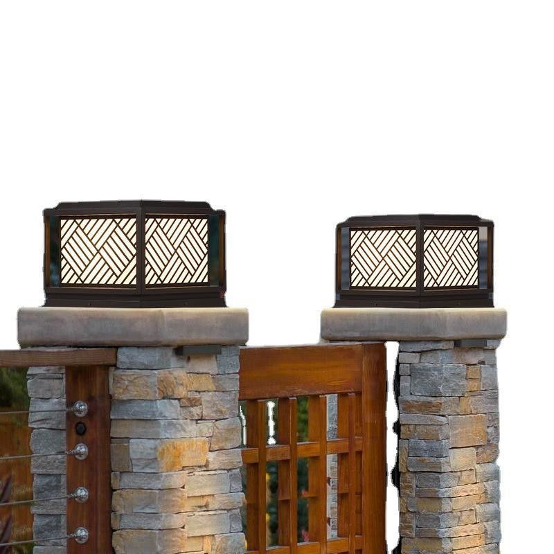 Solar Garden Light Eenvoud Acryl post licht voor moderne buitenverlichtingsoplossingen