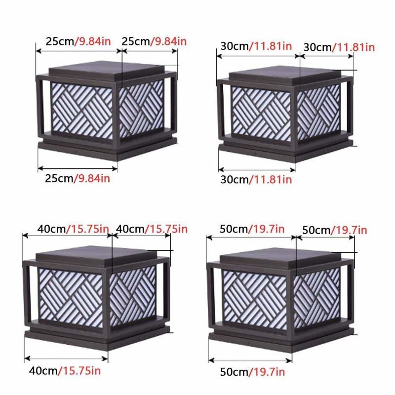 Solar Garden Light Eenvoud Acryl post licht voor moderne buitenverlichtingsoplossingen