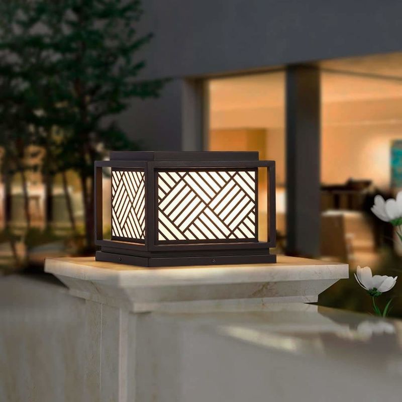 Solar Garden Light Eenvoud Acryl post licht voor moderne buitenverlichtingsoplossingen