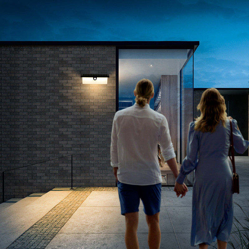 Waterdicht zonnewandlamp Buiten LED-bewegingssensor Decorlamp voor tuinwandmontage