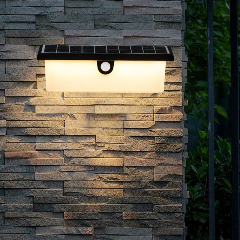 Waterdicht zonnewandlamp Buiten LED-bewegingssensor Decorlamp voor tuinwandmontage