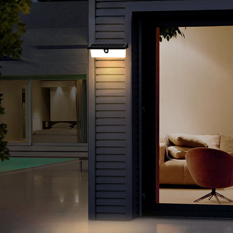 Waterdicht zonnewandlamp Buiten LED-bewegingssensor Decorlamp voor tuinwandmontage