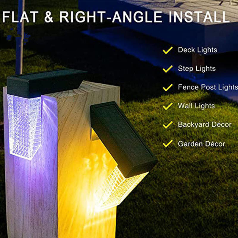 50000 uur werken Levensduur Zonne-Led Gate Landschapsverlichting met RGB Warm White