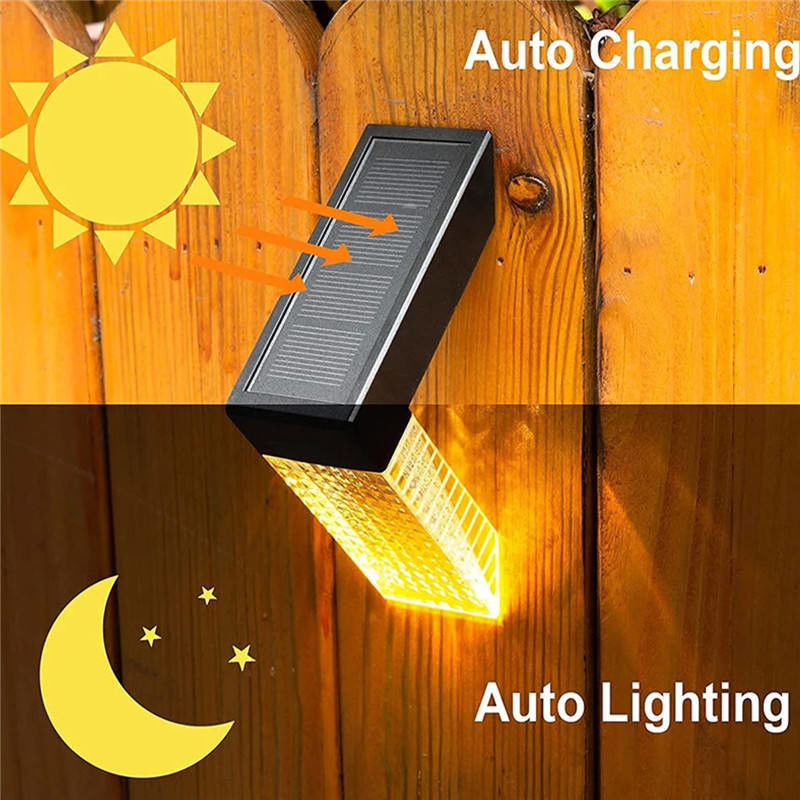 50000 uur werken Levensduur Zonne-Led Gate Landschapsverlichting met RGB Warm White