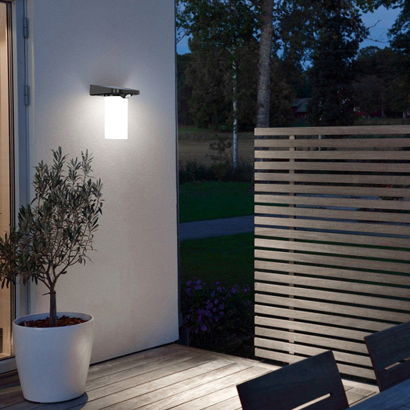 Buiten Led Wandlamp 6w Wit licht Bewegingssensor Wandlamp Voor Balkons Tuinen Patio's Achtertuin
