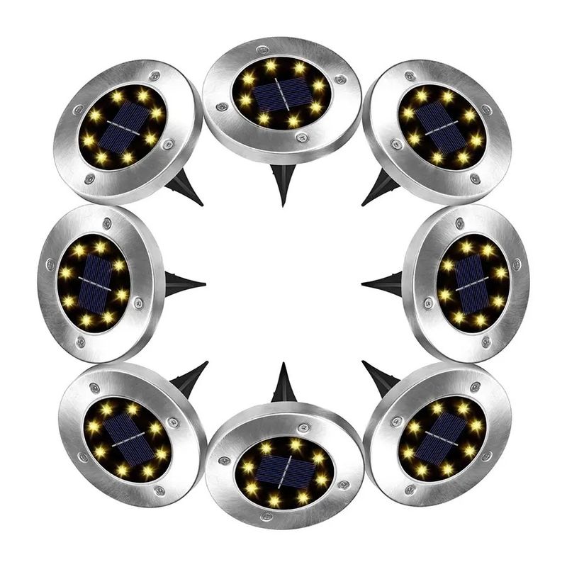 Solar Lawn Lamp Outdoor Yard Begraven Decoratie Nachtverlichting met hoge lichtstroom