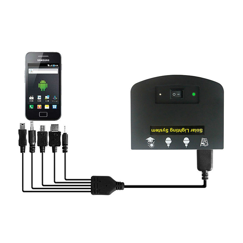 Zonnepaneel Grootte 350*460*17mm Zonne-Lichttests met 4 ledlampen voor netverlichting