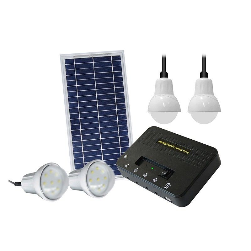 Zonnepaneel Grootte 350*460*17mm Zonne-Lichttests met 4 ledlampen voor netverlichting
