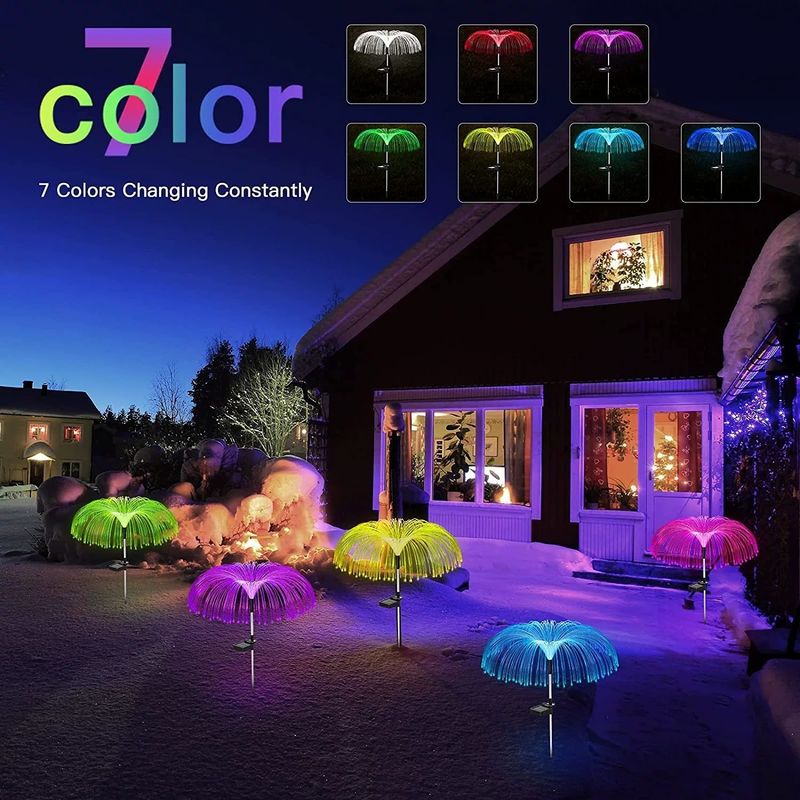 Atmosfeer Decoratieve lampen voor waterdicht villa gebied LED glasvezel kwallen