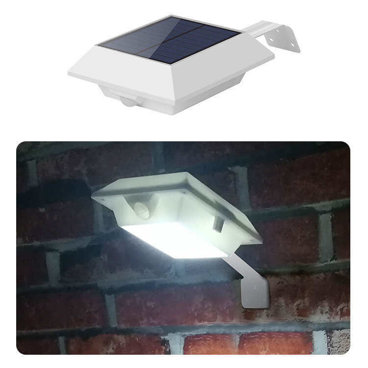 Buitenmuurgesteund zonne-tuinlamp met PIR-bewegingssensor en 300lm lichtstroom