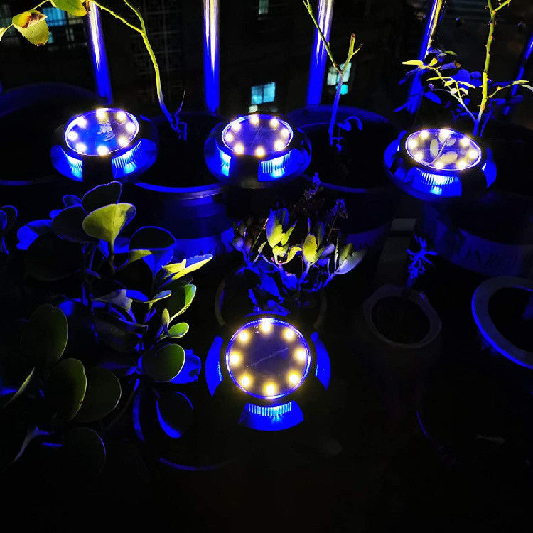 Zonne-aangedreven schijfverlichting voor landschapspad terras waterdicht LED buitentuin