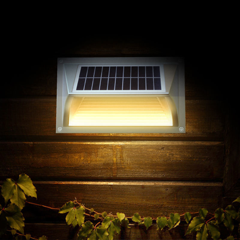 50000 uur werktijd Warm wit LED zonne-stappenwandlamp voor uw behoeften