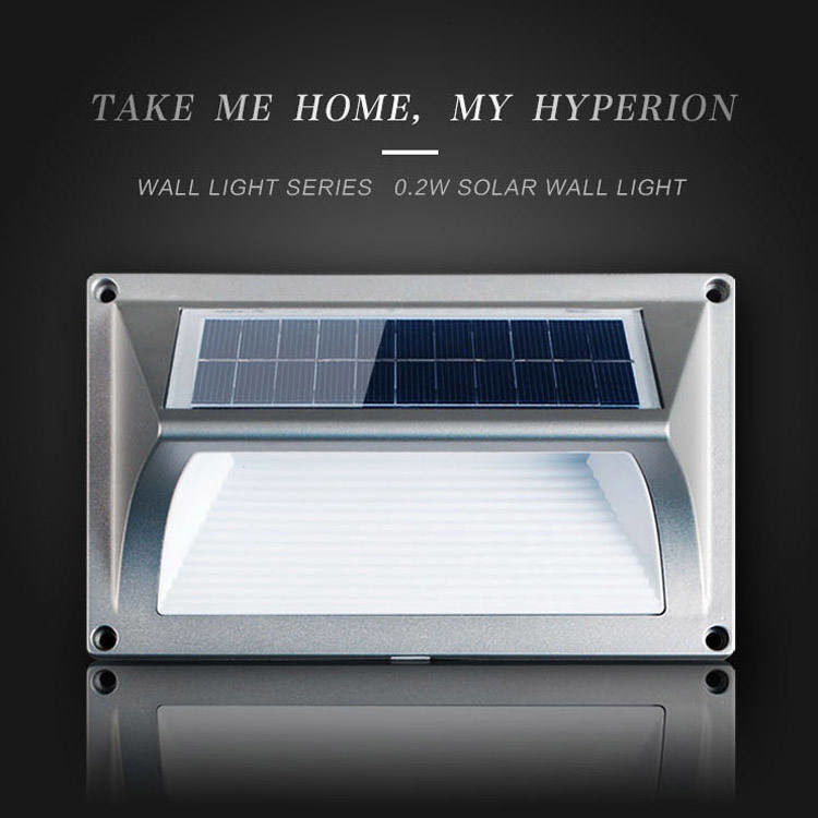 50000 uur werktijd Warm wit LED zonne-stappenwandlamp voor uw behoeften