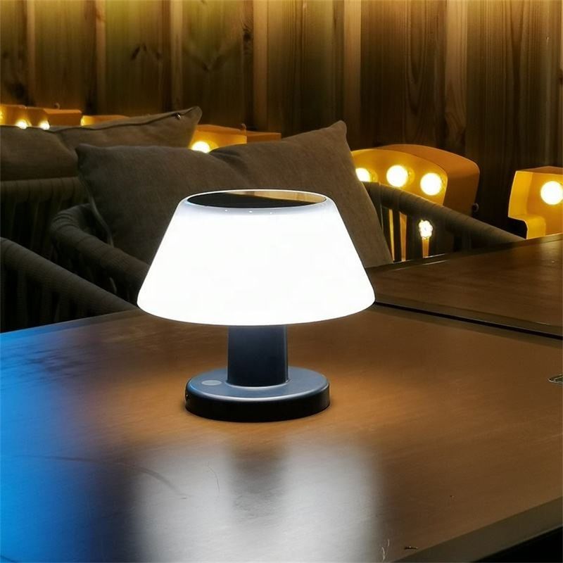 LED-zonnelamp tafellamp wit nachtlicht IP55 tuin patio zonnelamp