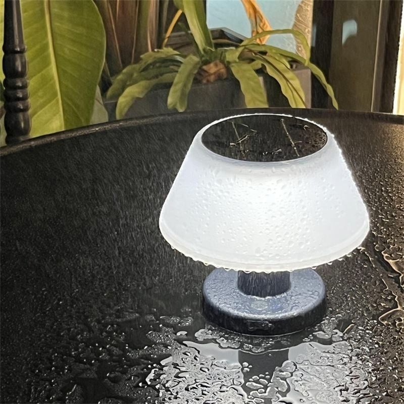 LED-zonnelamp tafellamp wit nachtlicht IP55 tuin patio zonnelamp