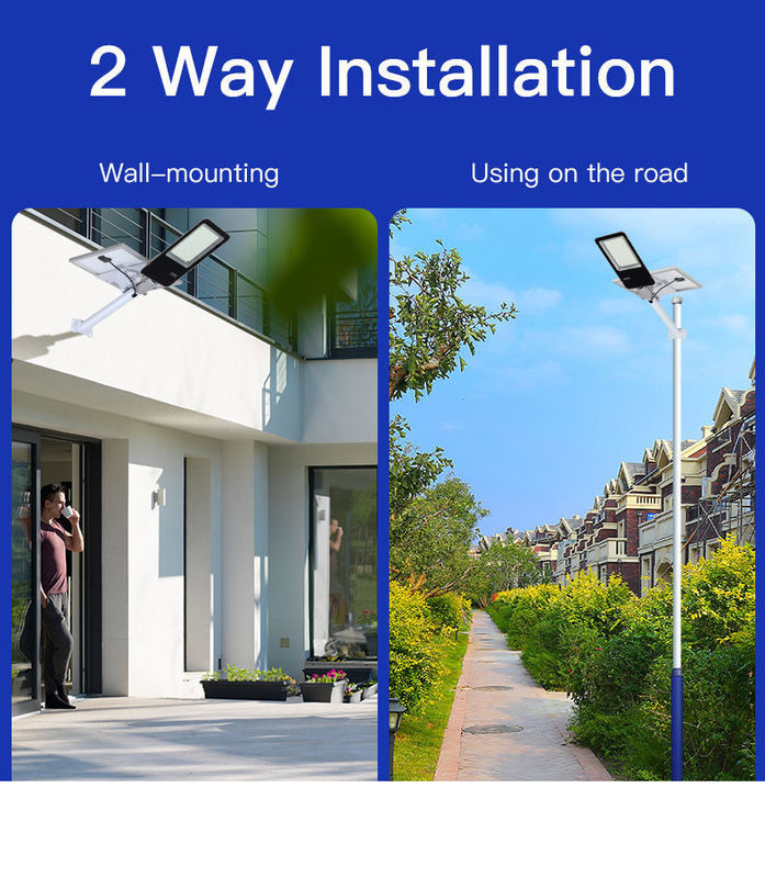 80 Ra 50w 100w 150w Geïntegreerde Buitenweglamp All In One Led Solar Street Light Waterdicht