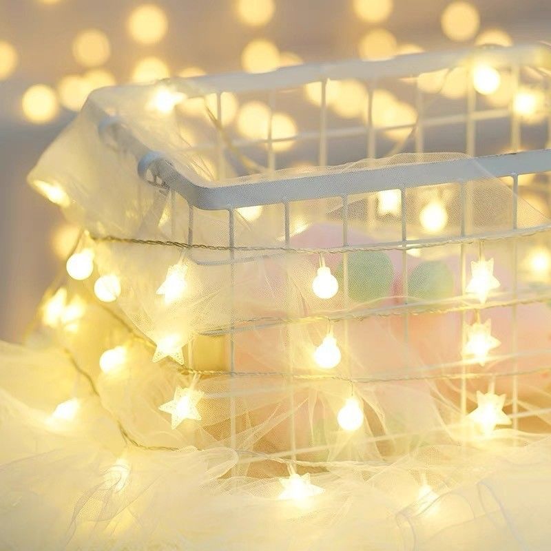 Kerstversieringen 1kg Batterij aangedreven Sterrenlicht Strijn Feelichten voor feestdagen