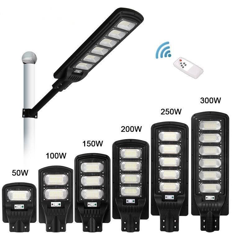 Batterij 3.2V/16000MAH 100lm/w 100w 200w 300w Solar Street Light met afstandsbediening
