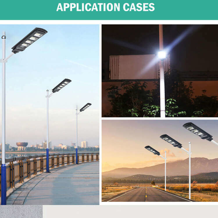 Batterij 3.2V/16000MAH 100lm/w 100w 200w 300w Solar Street Light met afstandsbediening