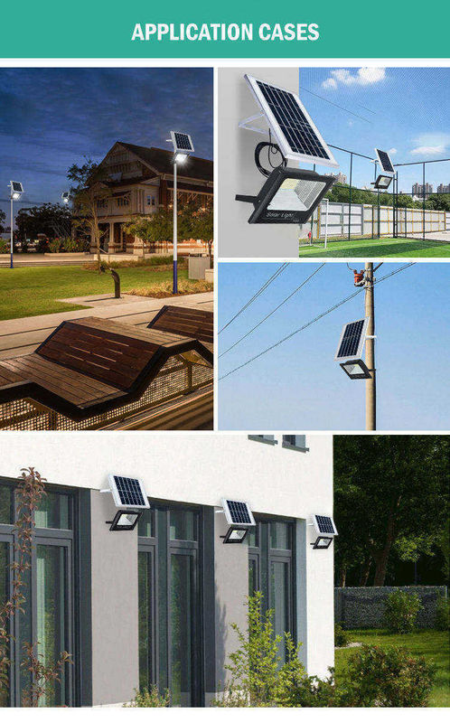 Aluminium zonne-LED straatlamp voor industriële waterdichte buitenzonne-overstromingslicht