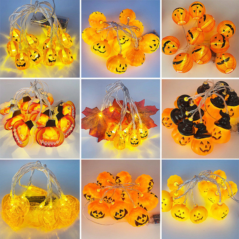 Halloween Decoratie String Lampen Met Batterij Mode Stijl 10000 Werktijd uur
