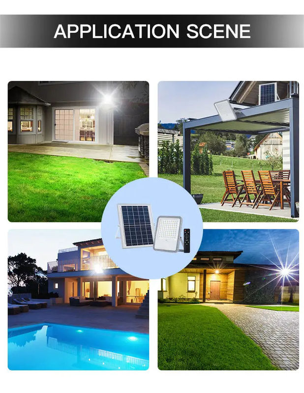 100w 200w 300w Led Solar Street Light Flood Lamp voor stabiele en consistente verlichting