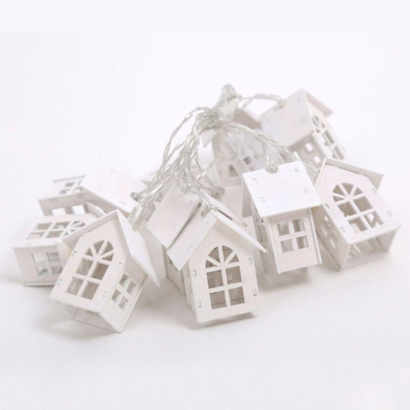 3500K Warm White House Shape Fairy String Lights 1.5M 10L voor Kerstmis Indoor Outdoor
