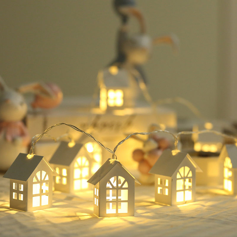3500K Warm White House Shape Fairy String Lights 1.5M 10L voor Kerstmis Indoor Outdoor