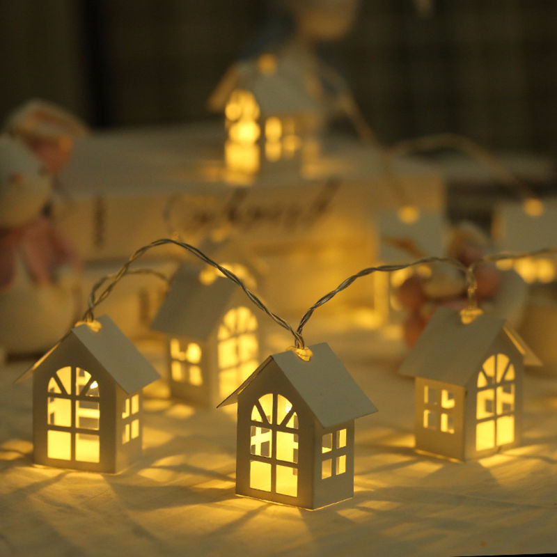 3500K Warm White House Shape Fairy String Lights 1.5M 10L voor Kerstmis Indoor Outdoor