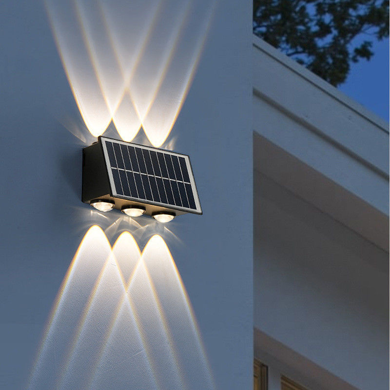 Moderne Solar Wall Light voor Waterdicht Tuin Decoratie Huis Nachtlicht LED Buiten