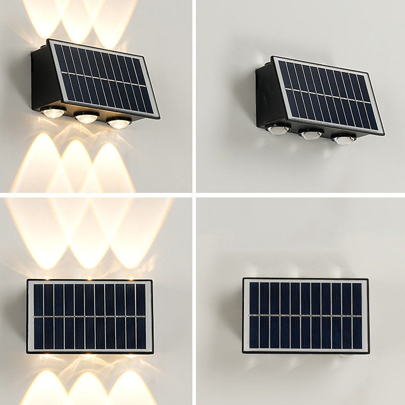 Moderne Solar Wall Light voor Waterdicht Tuin Decoratie Huis Nachtlicht LED Buiten