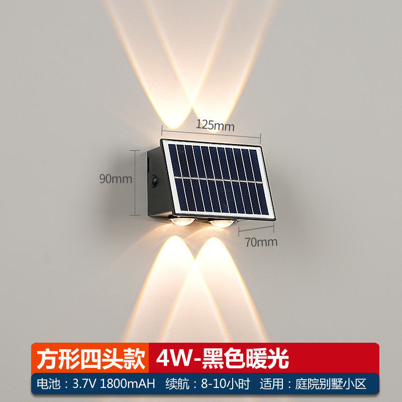 Moderne Solar Wall Light voor Waterdicht Tuin Decoratie Huis Nachtlicht LED Buiten