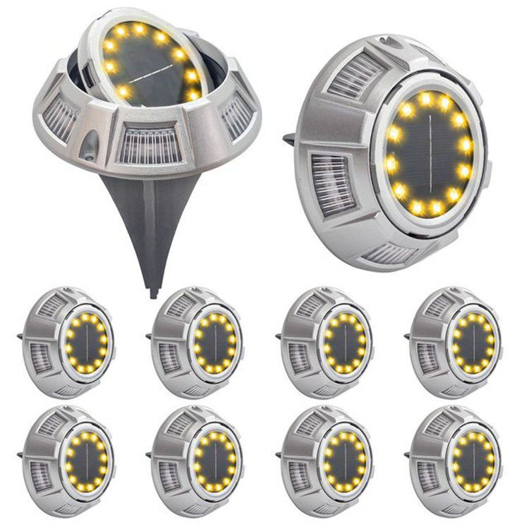 3V Invoerspanning Zonne-ondergrondse lamp voor tuinparkdecoratie in ABS/aluminium