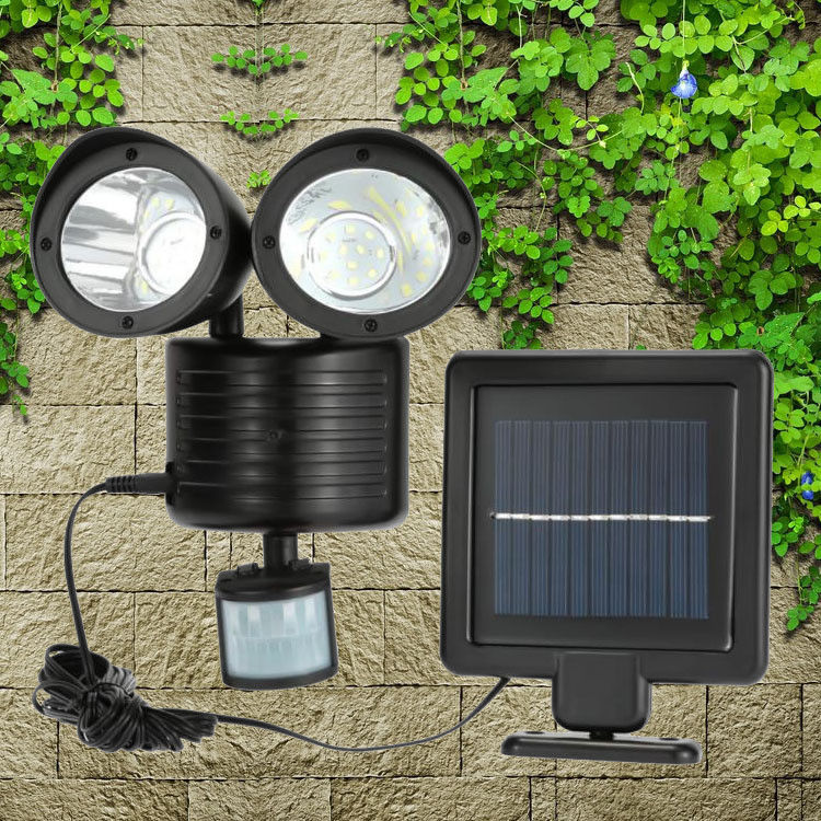 50000 uur Levensduur 22LED Mensenlichaamsensor Zonneveiligheidslicht voor buitenpad