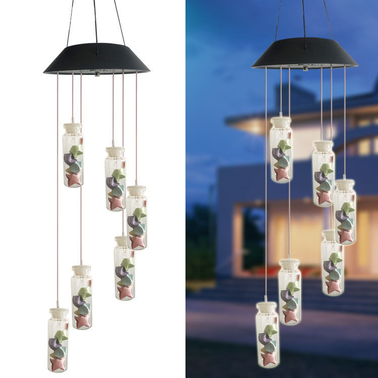 Multi-kleurige Smart LED zonnewindlamp voor buitentuinverlichting 50000 uur