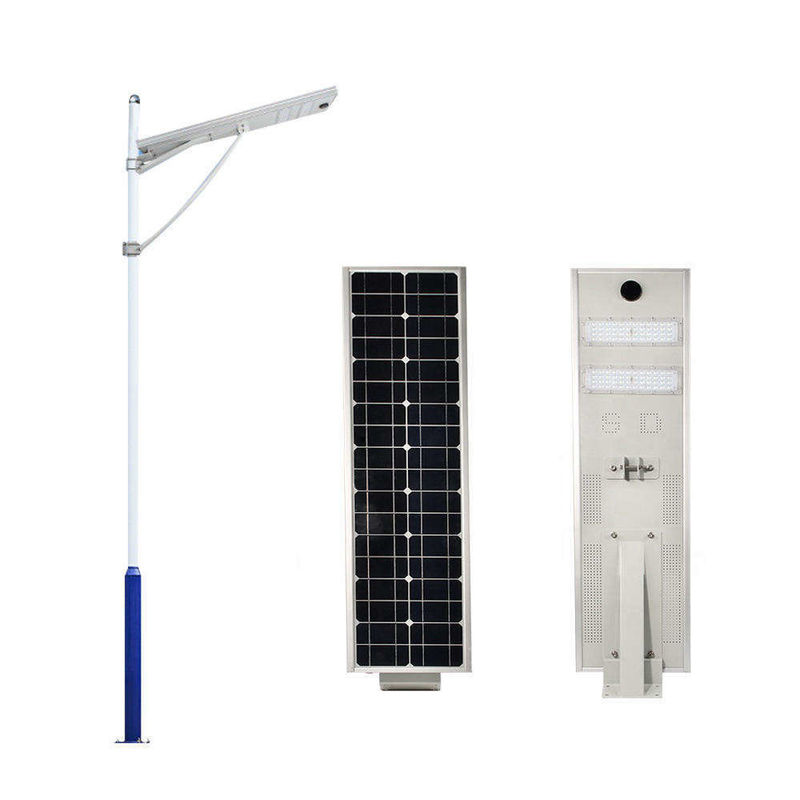 Buitenverlichting 100w zonnestraatlantaarns met 80 kleurweergaveindex en 120° straalhoek