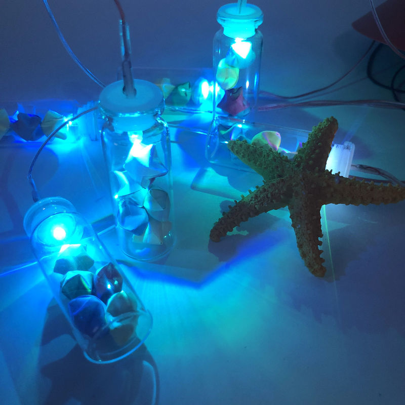 Multi-kleurige Smart LED zonnewindlamp voor buitentuinverlichting 50000 uur