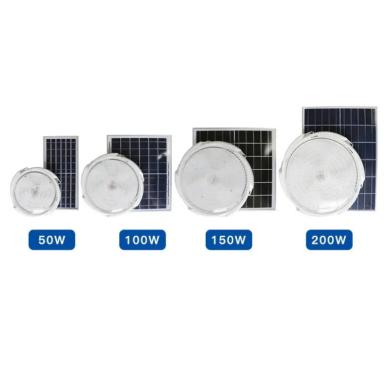 20-300w Intelligente Solar Led Plafondlamp met zonnepaneel voor binnen en buiten