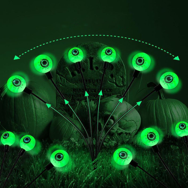Outdoor Garden Glow LED Solar Eyeball Light voor Halloween Kerst Decoratieve String