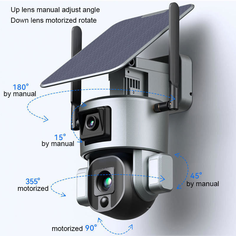 Waterdicht 1080p 2 Way Audio Wifi 4g Zonnepaneel Batterij Power Cctv Camera voor buiten