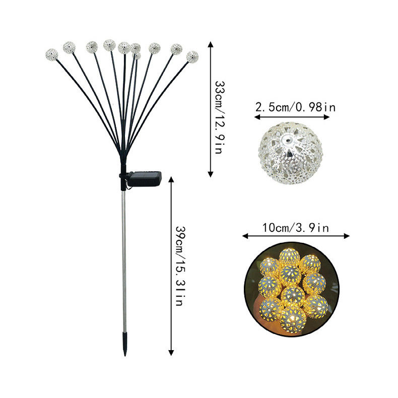 Buiten waterdicht zonne-licht Zonne vuurvlieg lamp voor tuin gazon buiten decor