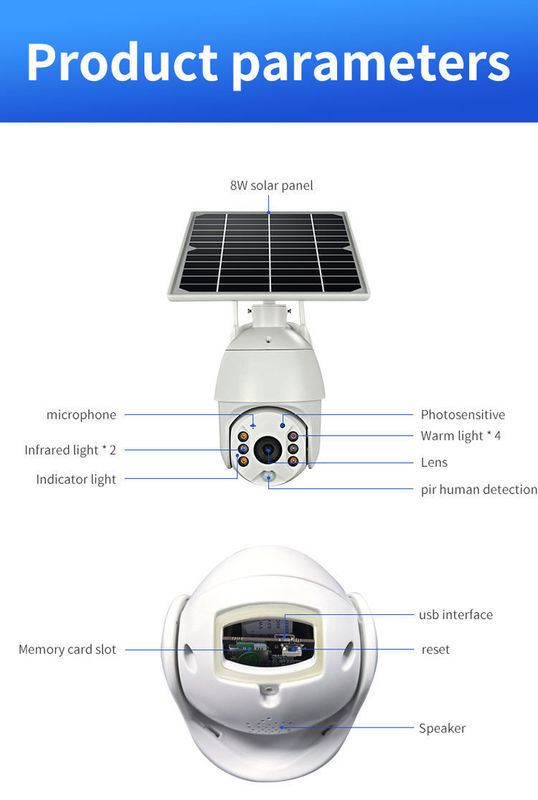 Wifi/4G-netwerkopvoeringsmodus Zonne-Leicht met CCTV-camera voor buitenverlichting