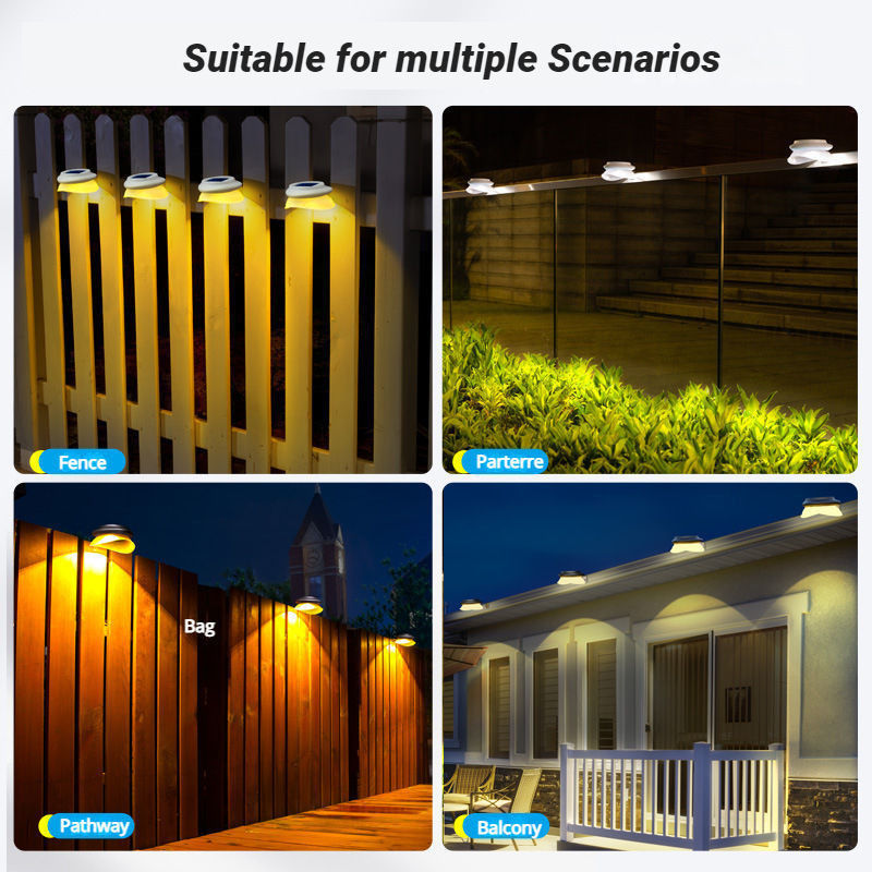 Waterdicht LED zonne-energie heklamp 100lm/w ABS PC tuin licht voor patio achtertuin