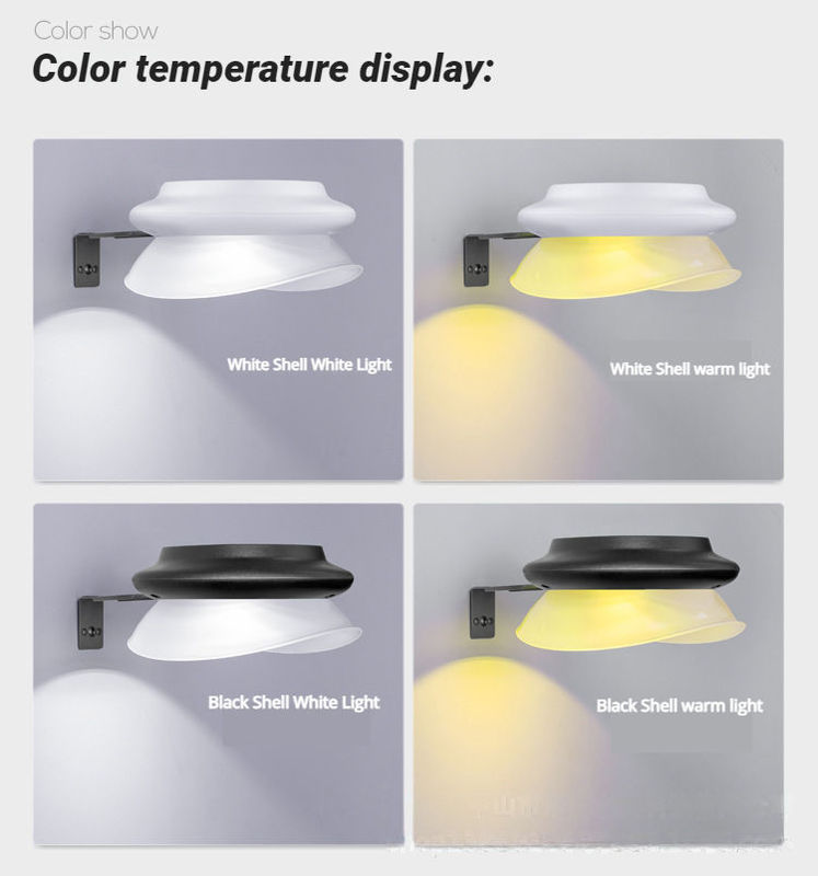 Waterdicht LED zonne-energie heklamp 100lm/w ABS PC tuin licht voor patio achtertuin