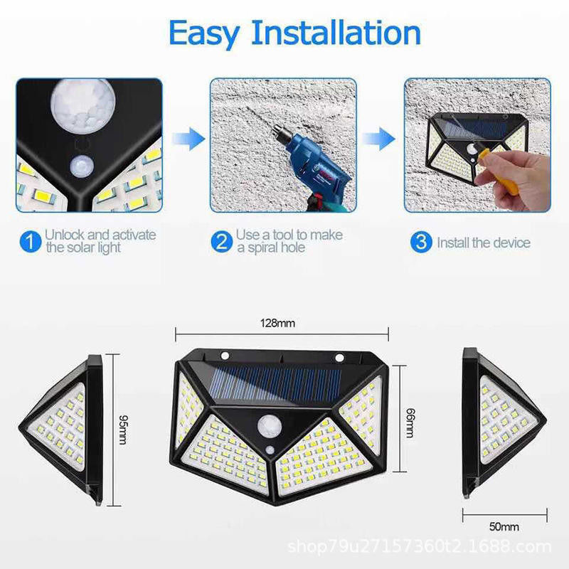 Ground Garden Lamp Solar Wall Light Sensor Led Flood Light met 65lm/w Lichtefficiëntie