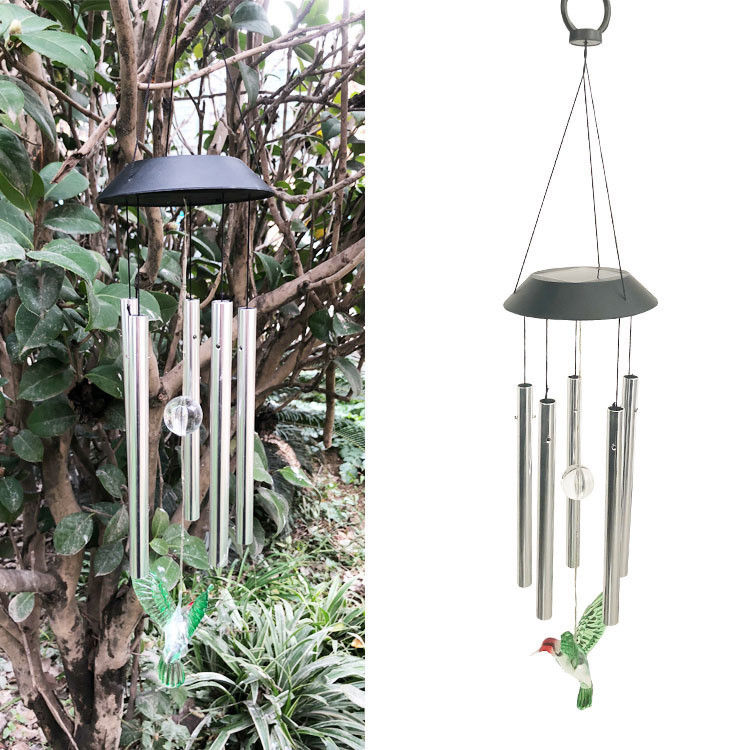 Breng schoonheid en licht naar uw tuin met zonne-LED-licht, kleurveranderende windklokken