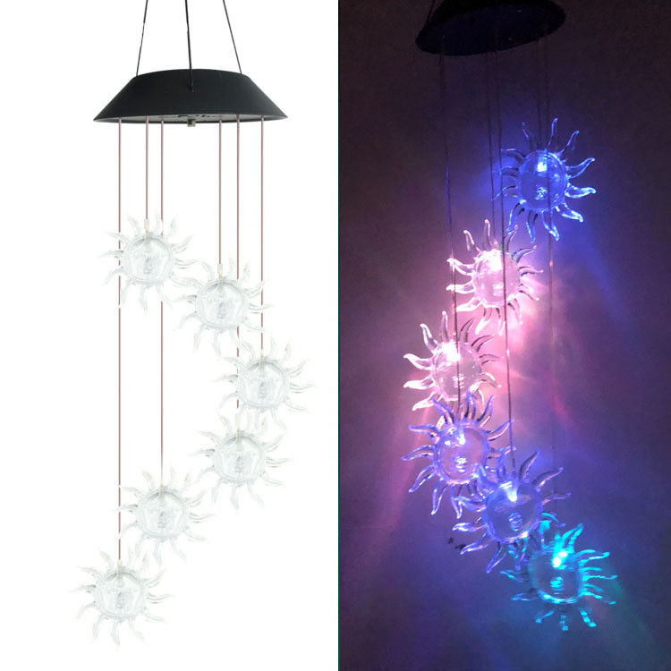Solar Wind Chime Light LED kleurveranderend buitenlamp voor tuin ABS materiaal