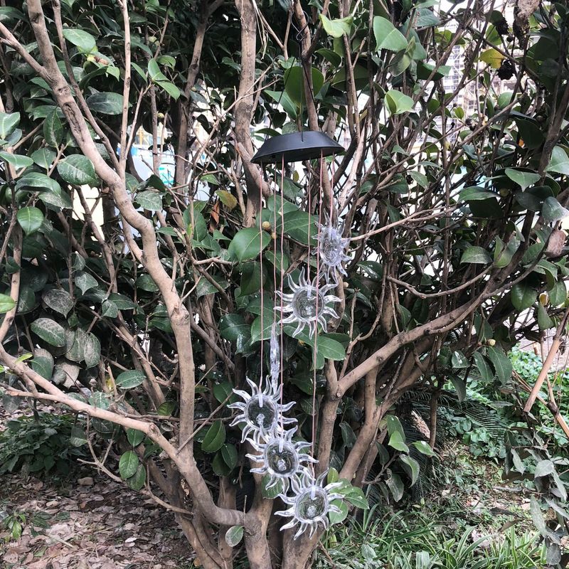 Solar Wind Chime Light LED kleurveranderend buitenlamp voor tuin ABS materiaal