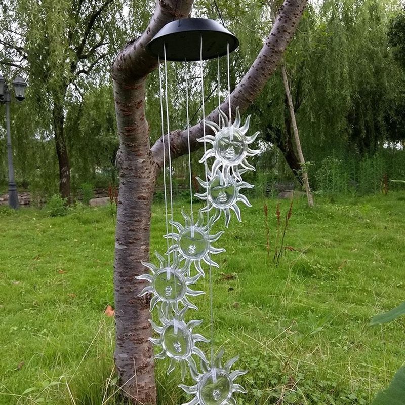 Solar Wind Chime Light LED kleurveranderend buitenlamp voor tuin ABS materiaal