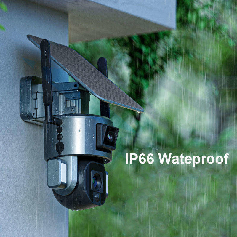 10x Zoom 4.0MP Wifi Dome CCTV Network Ipsy Zonnebatterij Backup Bewakingscamera 4g
